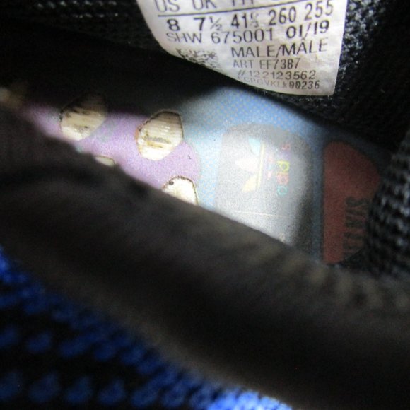 Adidas Nmd Human Race Trail X Pharrell Mens Size 8 Bbc Blue Plaid Ef7387 - Picture 7 of 7